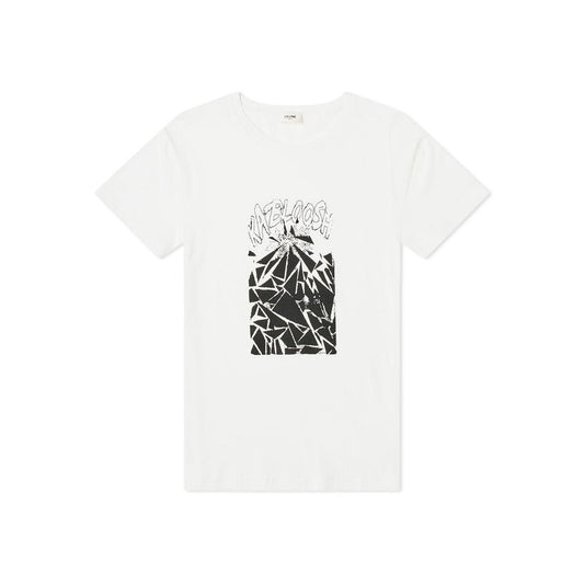 Celine Printed Cotton T-Shirt