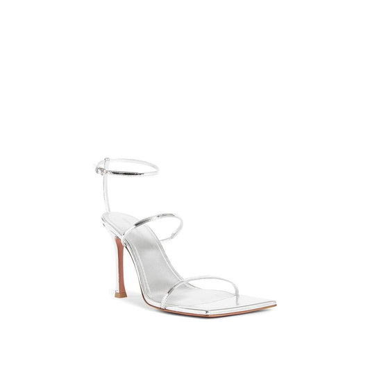 Amina Muaddi Maya Leather Sandals