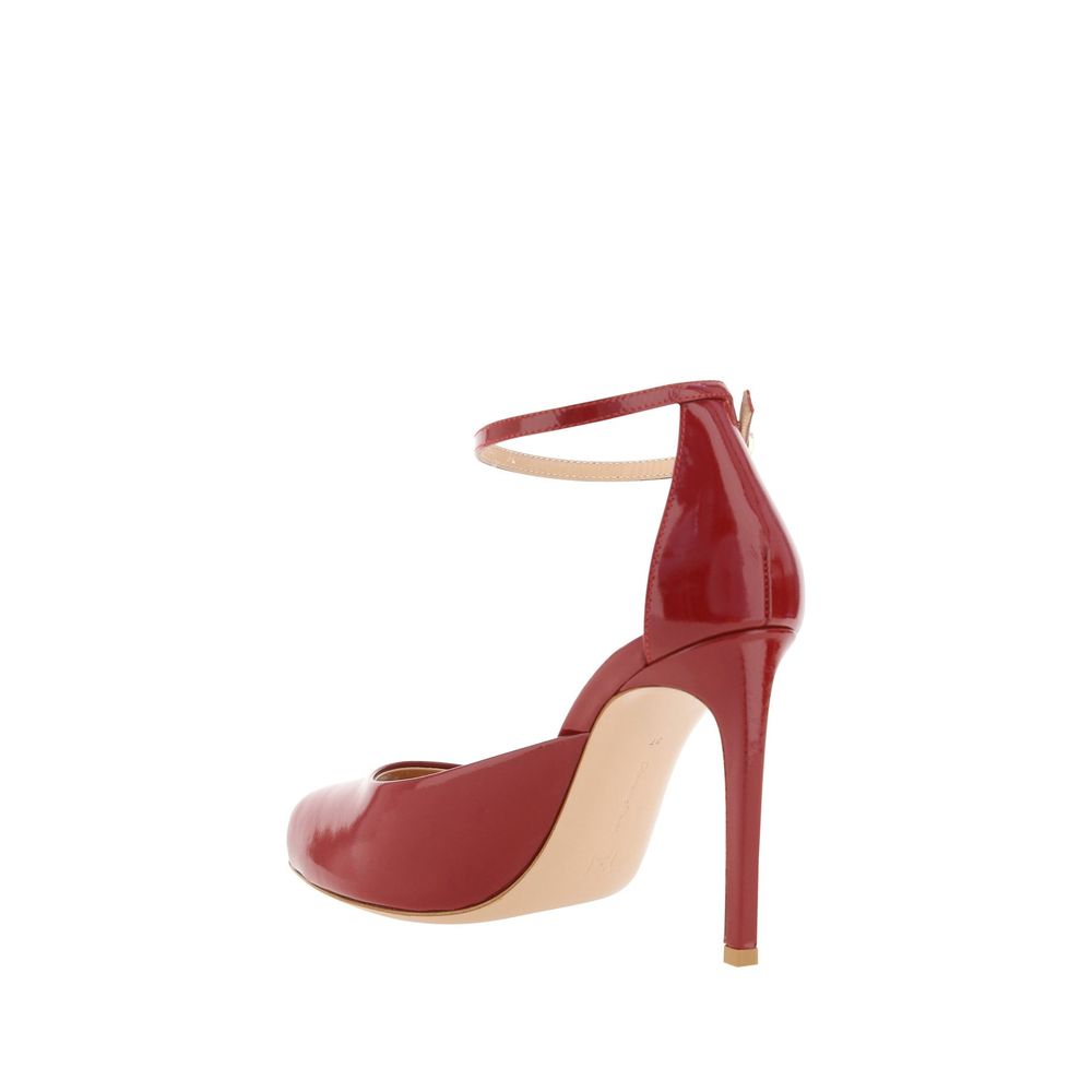 Gianvito Rossi Nuit 95 Glossed-Leather Pumps
