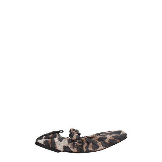 Ganni Beige Fabric Ballet Flats