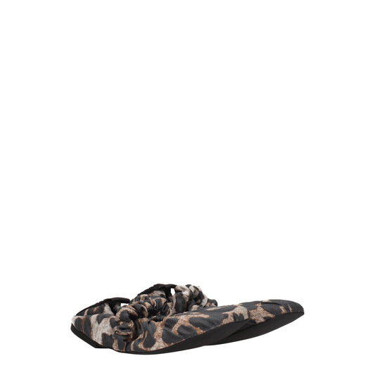 Ganni Beige Fabric Ballet Flats