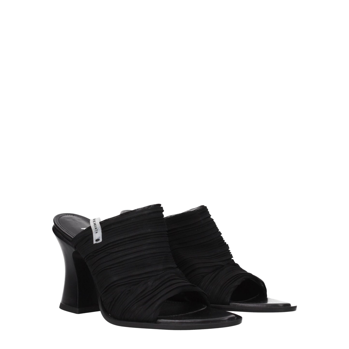 Premiata Black Fabric Platforms