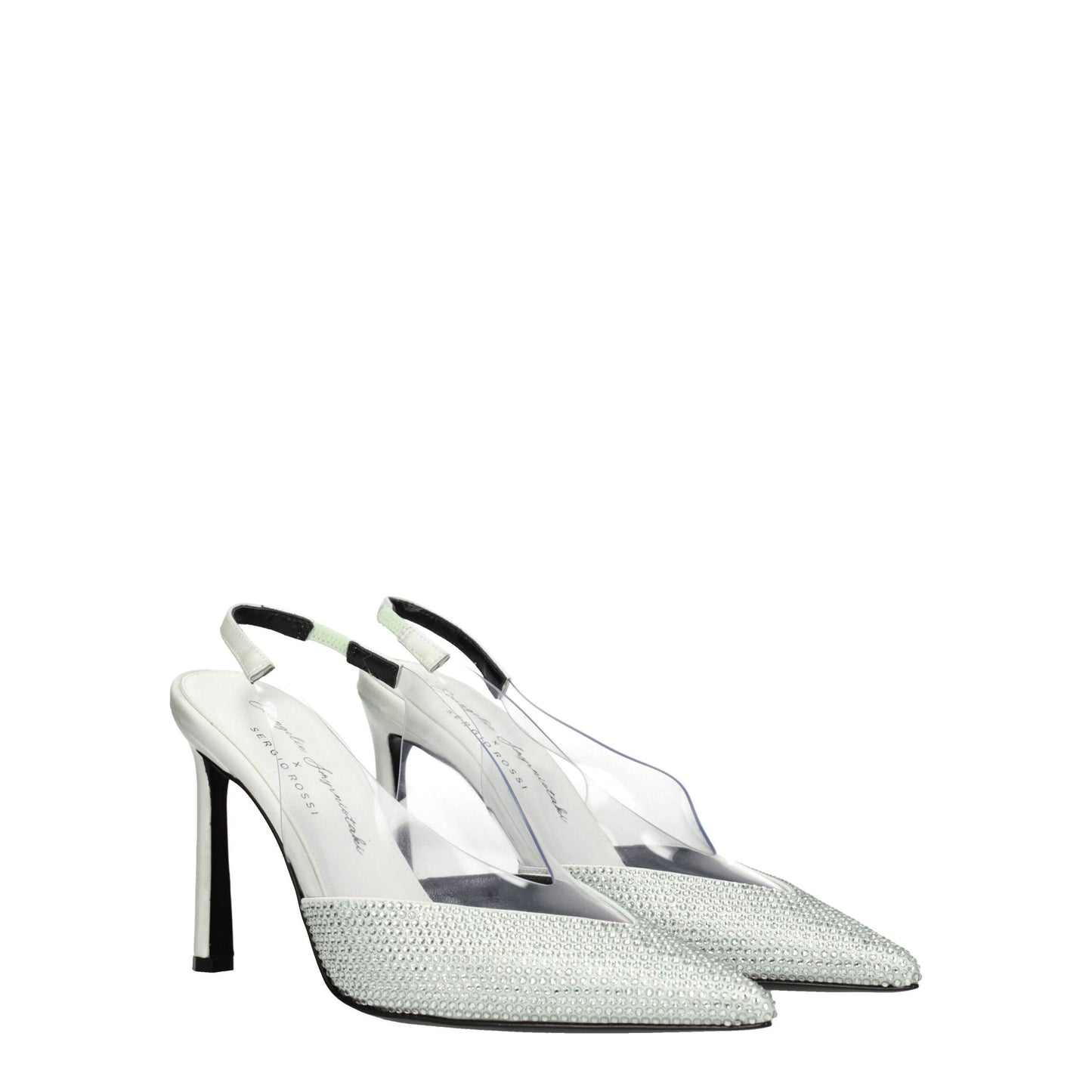 Sergio Rossi Green Satin High Heel Pumps