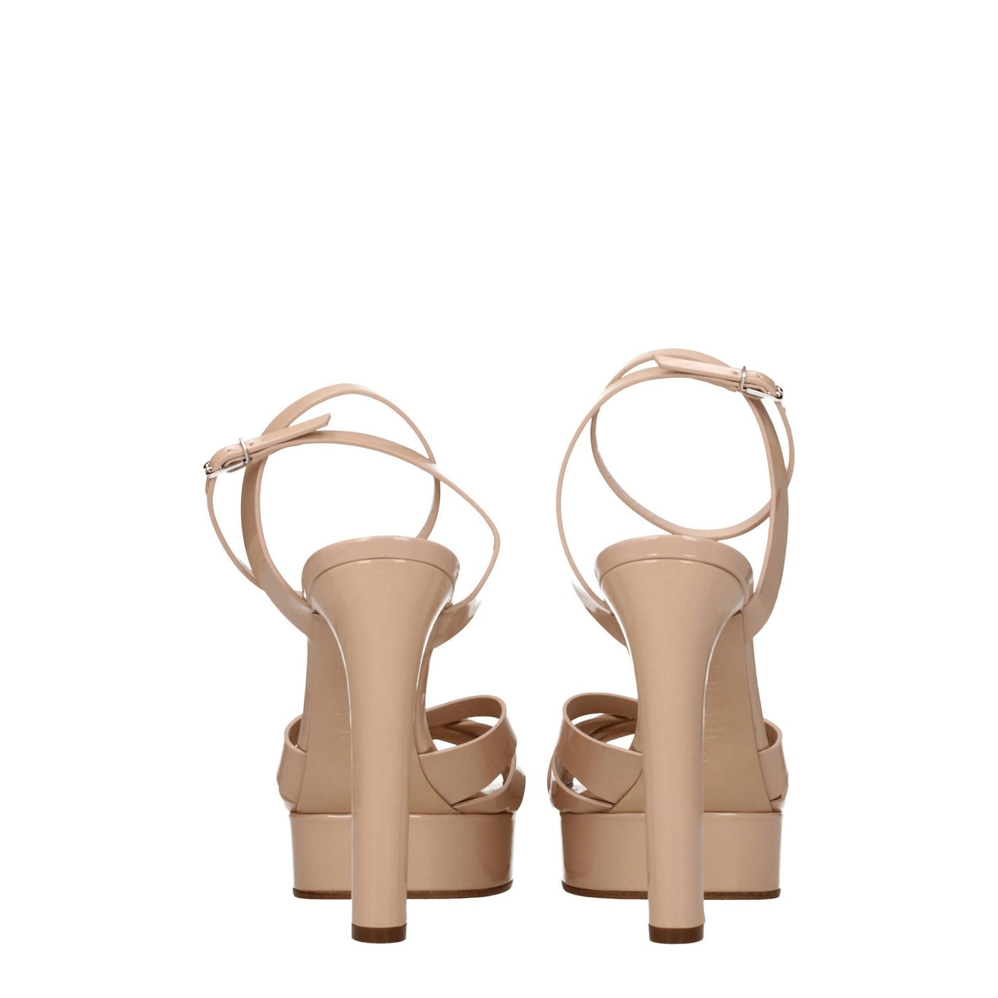 Casadei Pink Leather Platforms