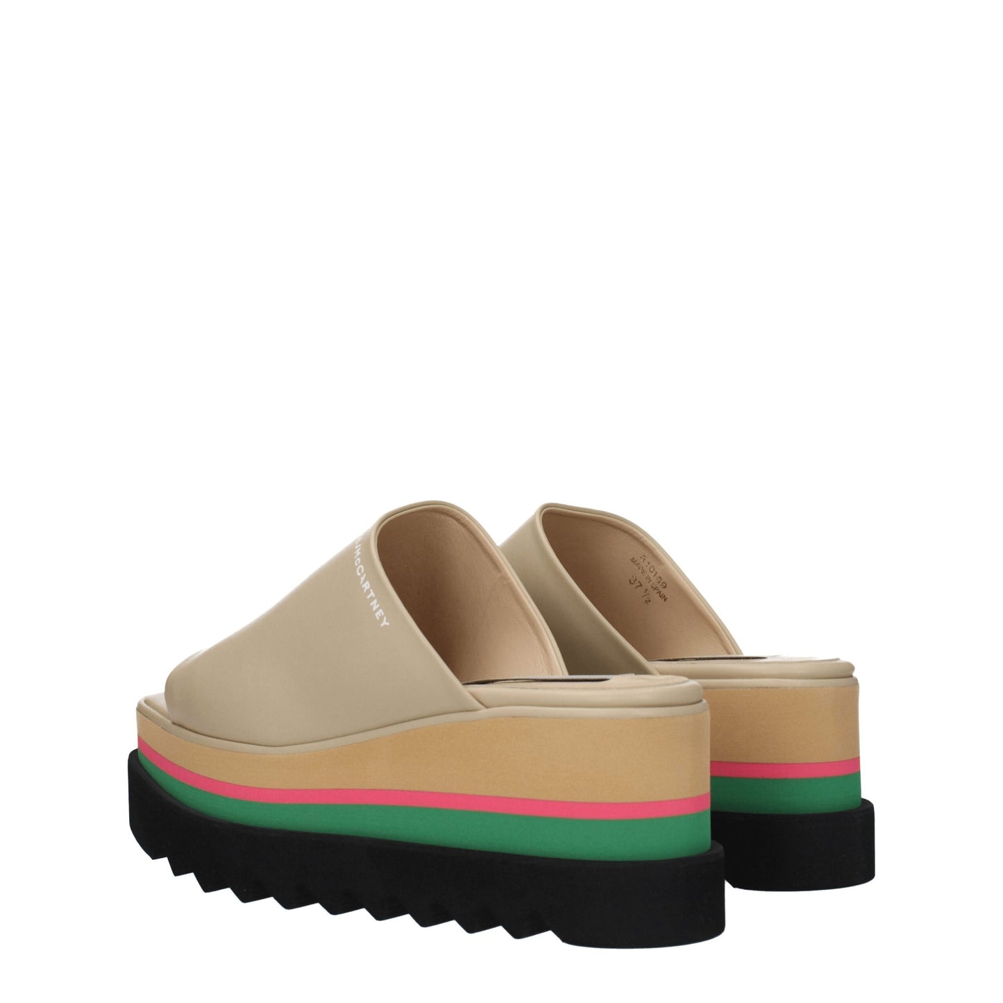 Stella McCartney Beige Leather Slippers Sandals