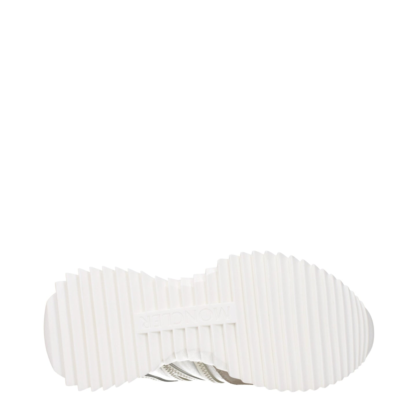 Moncler Beige Fabric Low Top Sneakers