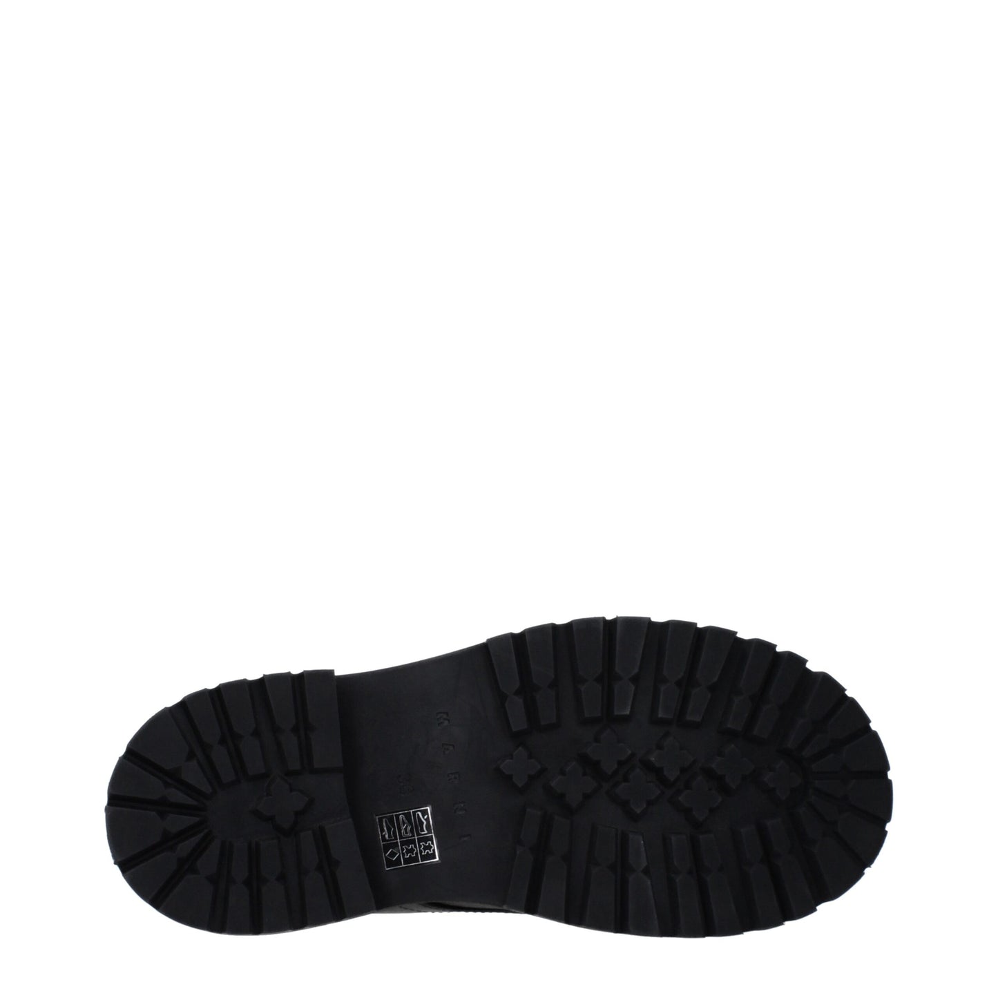 Marni Black Leather Oxfords And Derbies