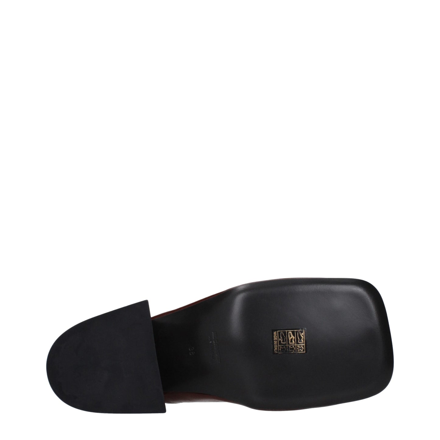Jil Sander Red Leather Mules