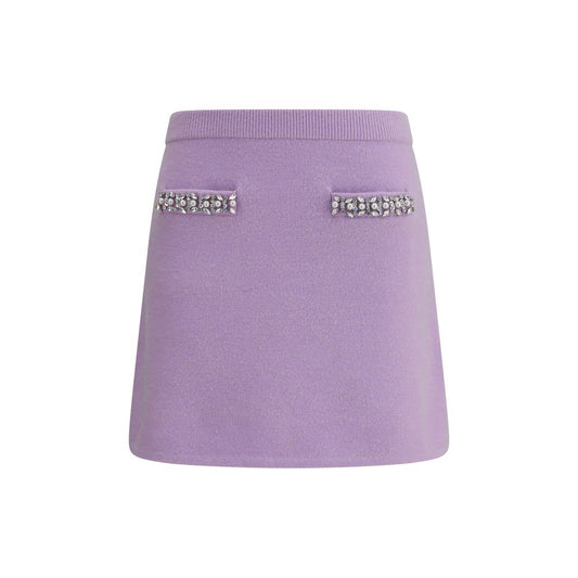 Self-Portrait Knit Miniskirt