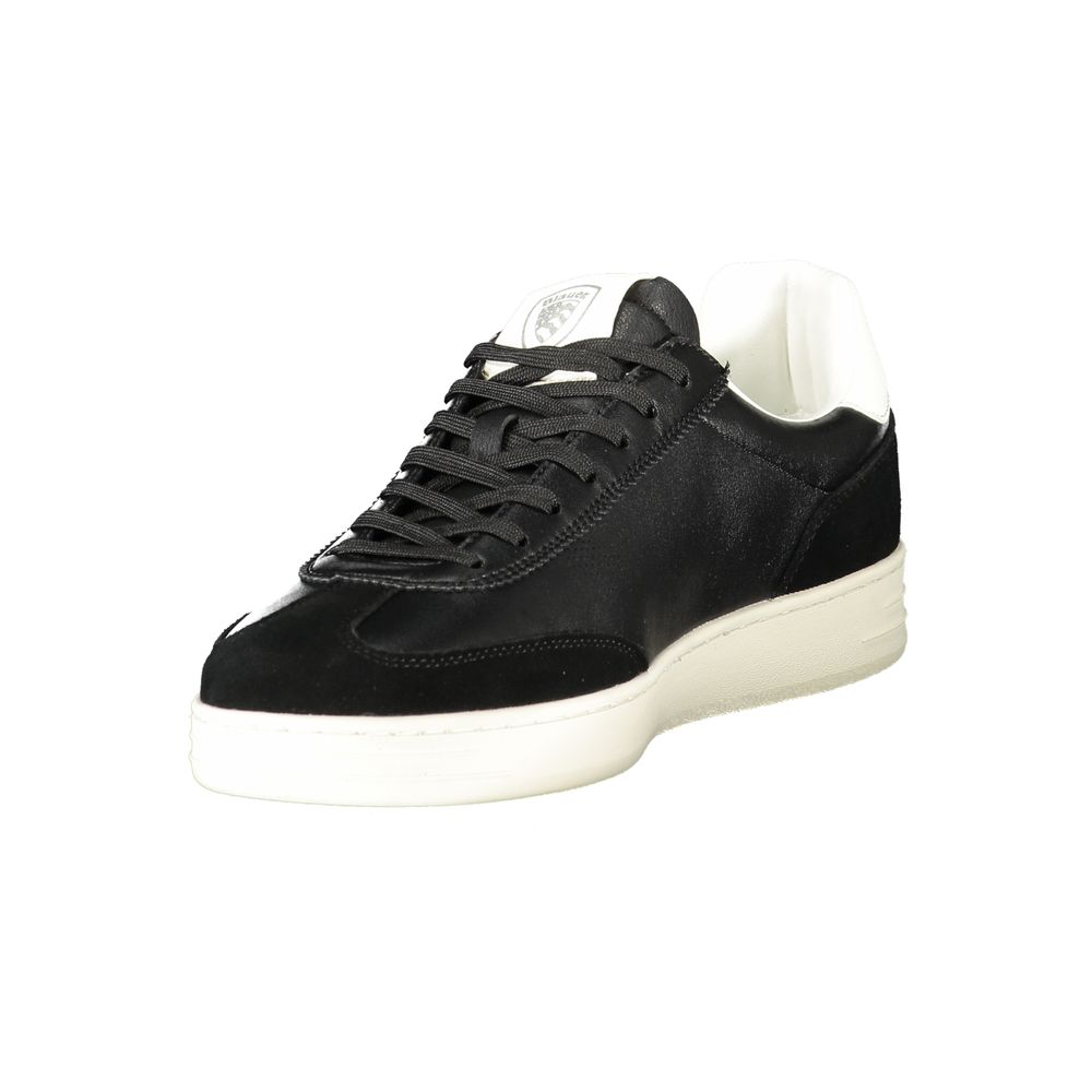Blauer Black Polyurethane Men's Sneaker