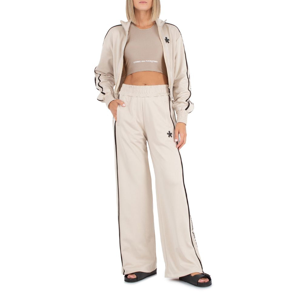 Comme Des Fuckdown Beige Cotton Jeans & Pant