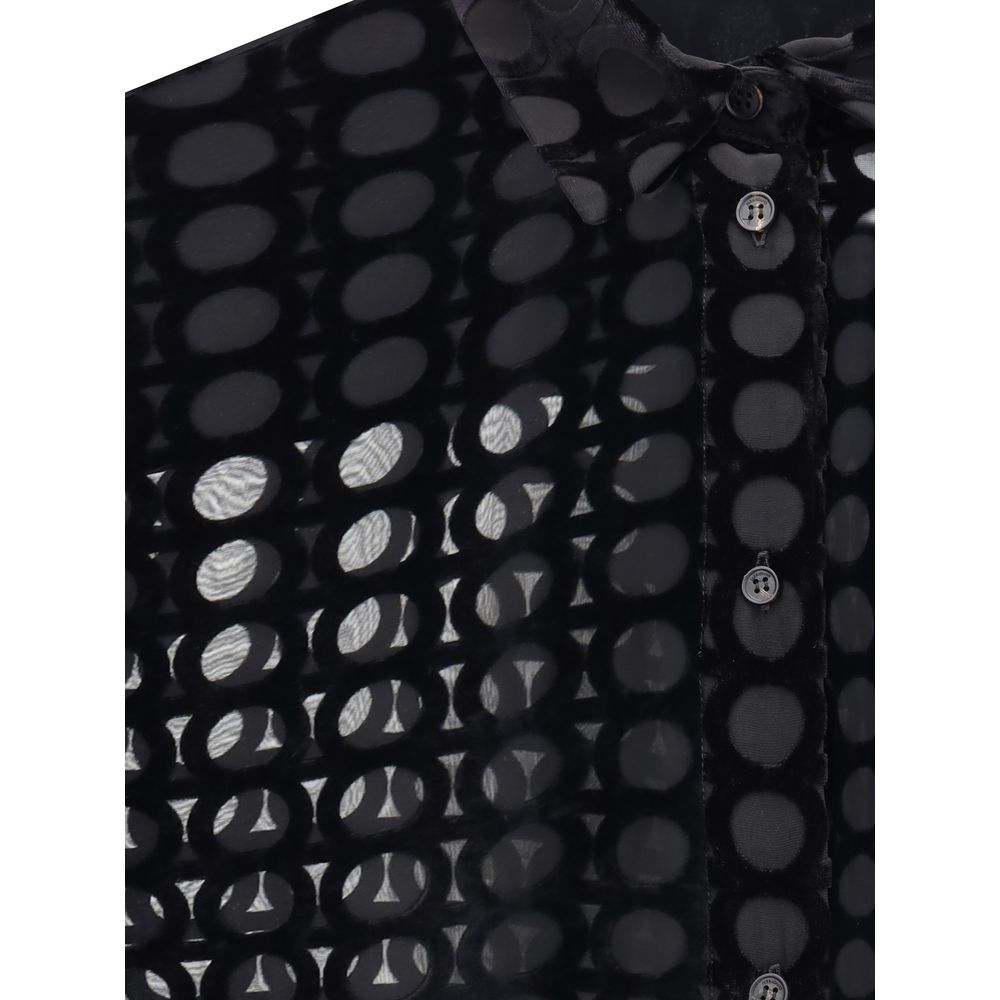 Ferragamo Velvet devoré Shirt