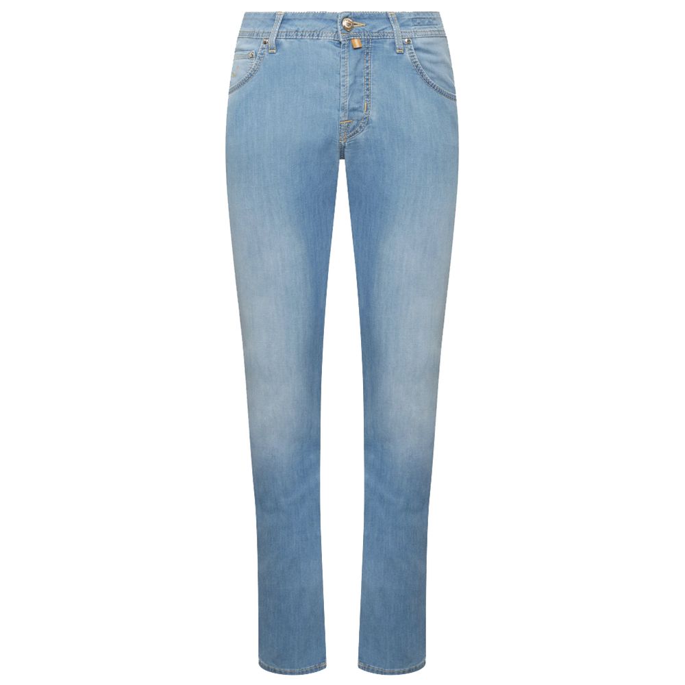 Jacob Cohen Blue Cotton Jeans & Pant