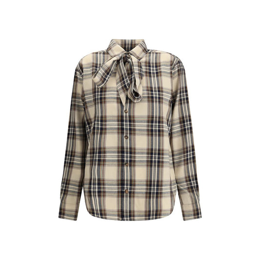 Saint Laurent Tartan lavallière Shirt