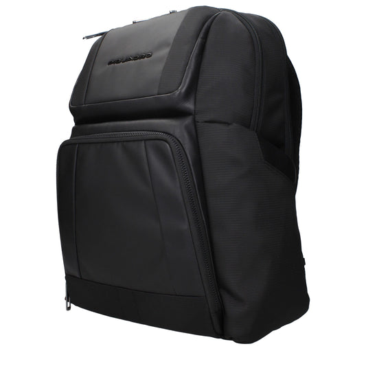 Piquadro Black Nylon Backpack