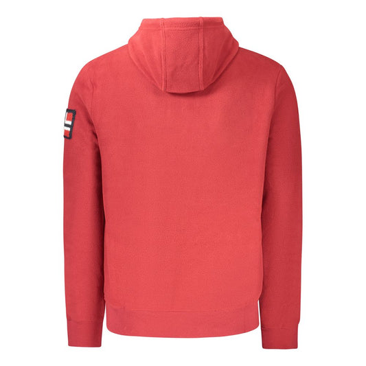 Norway 1963 Red Polyester Men's Hooded Sweater