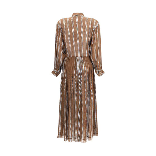 Crida Milano Wimbledon georgette midi Dress