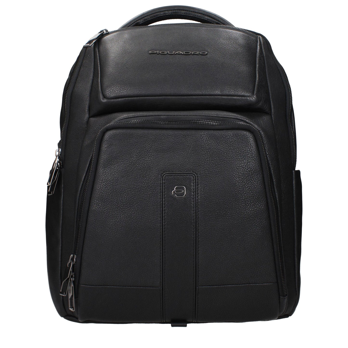 Piquadro Black Leather Backpack