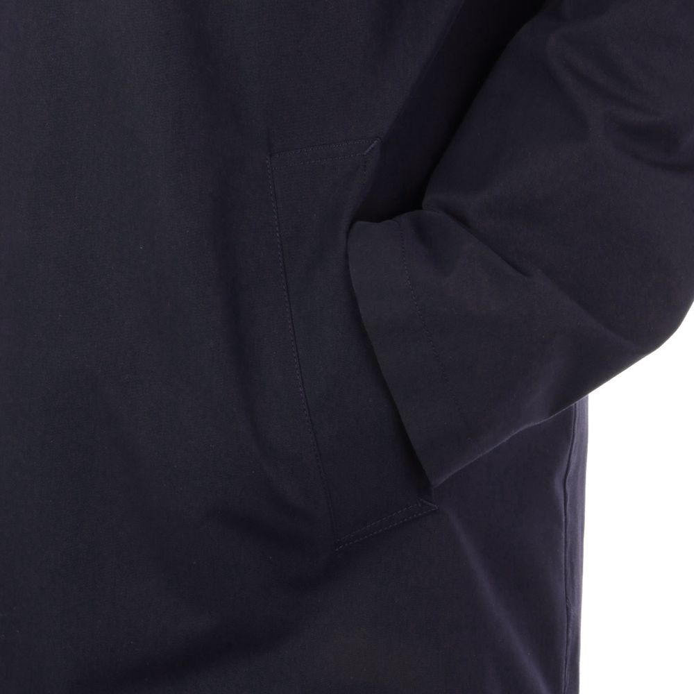 Aquascutum Blue Cotton Men Trench Coat