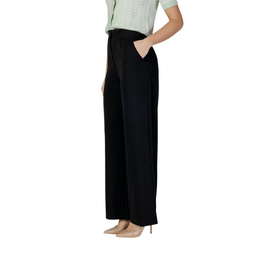 Morgan De Toi Black Polyester Pant