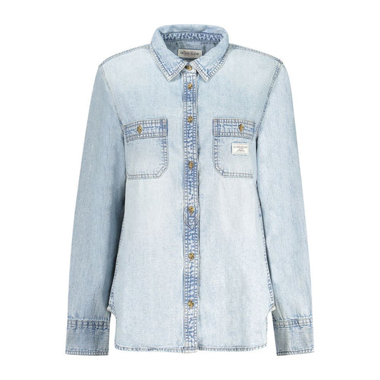 Guess Jeans Azzurro Cotton Woman Shirt