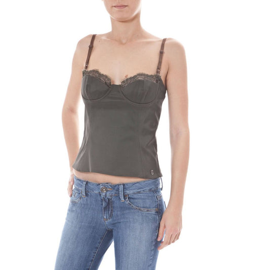 John Galliano Verde Elastan Women's Camisole