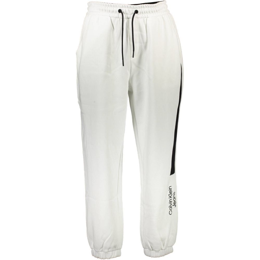 Calvin Klein White Cotton Men's Sport Trouser