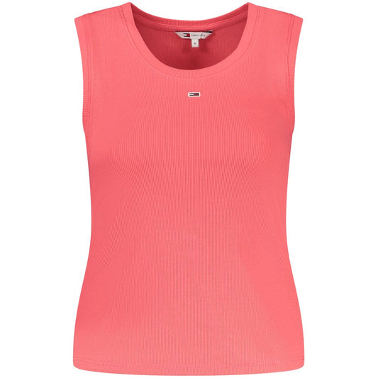 Tommy Hilfiger Pink Cotton Women Tank Top