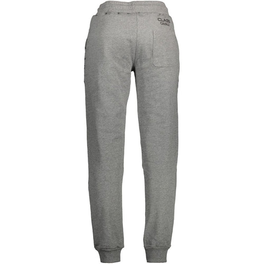 Cavalli Class Grigio Cotton Men's Sports Trouser