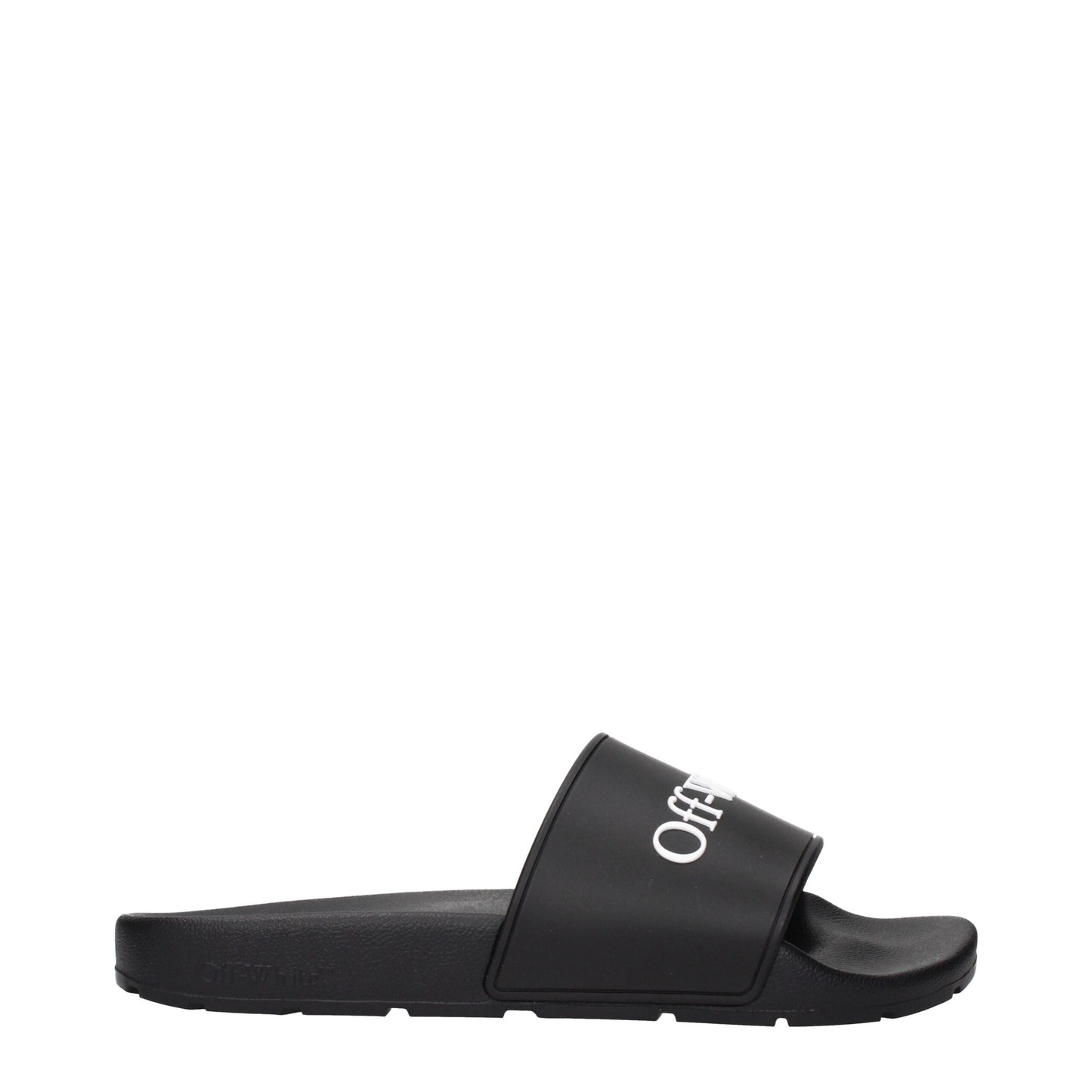 Off-White Black Cotton Slippers