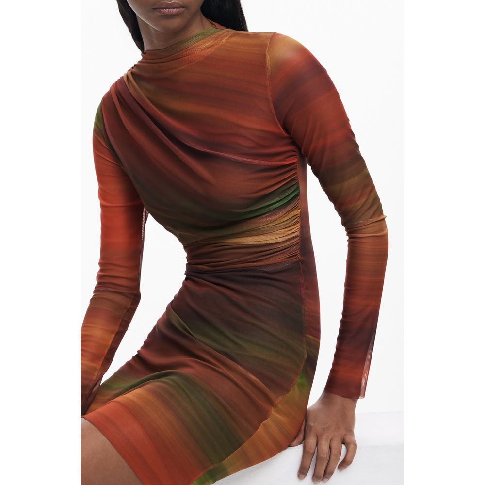 Desigual Arancione Polyester Women Dress