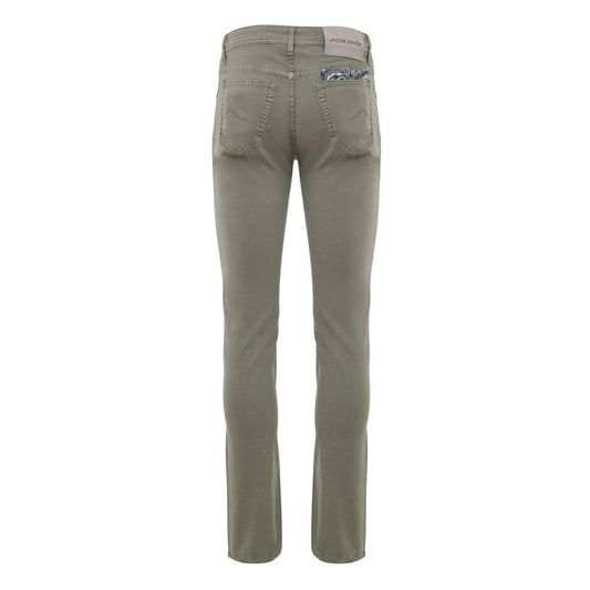 Jacob Cohen Gray Cotton Skinny Pant
