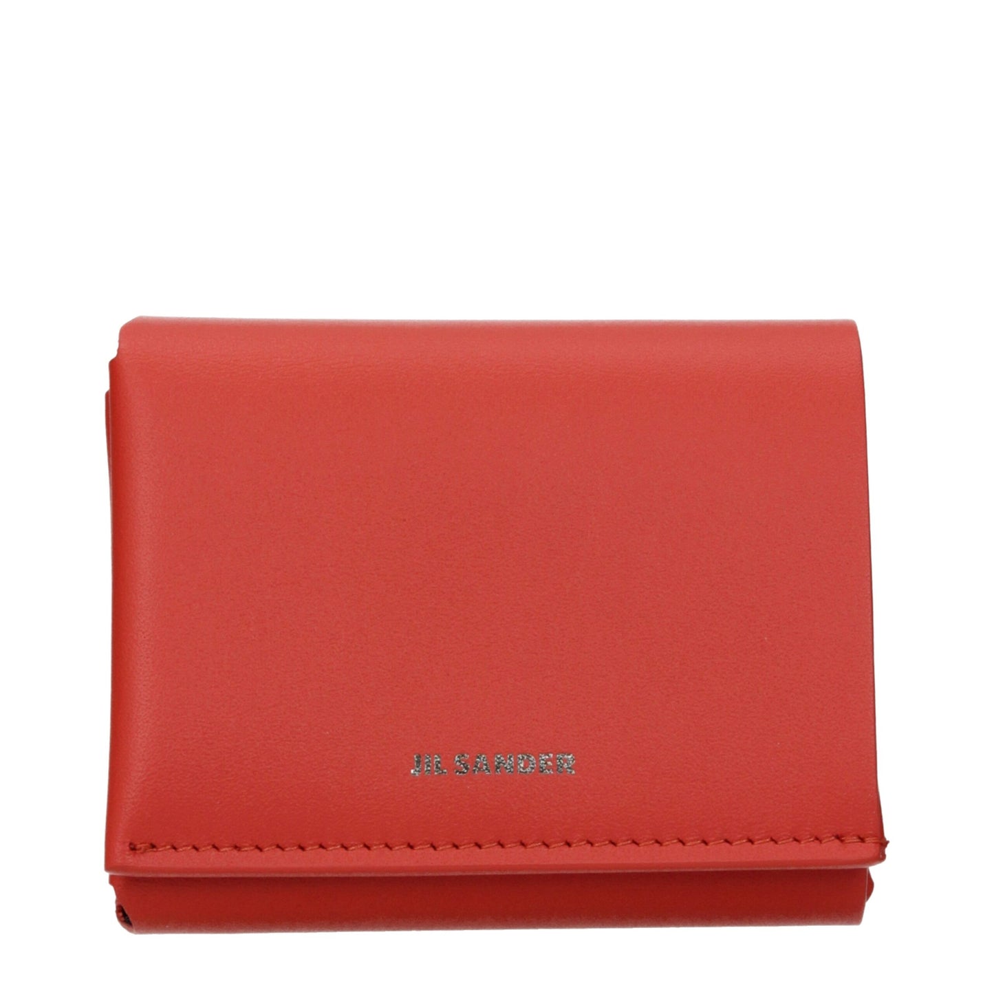Jil Sander Red Leather Wallet