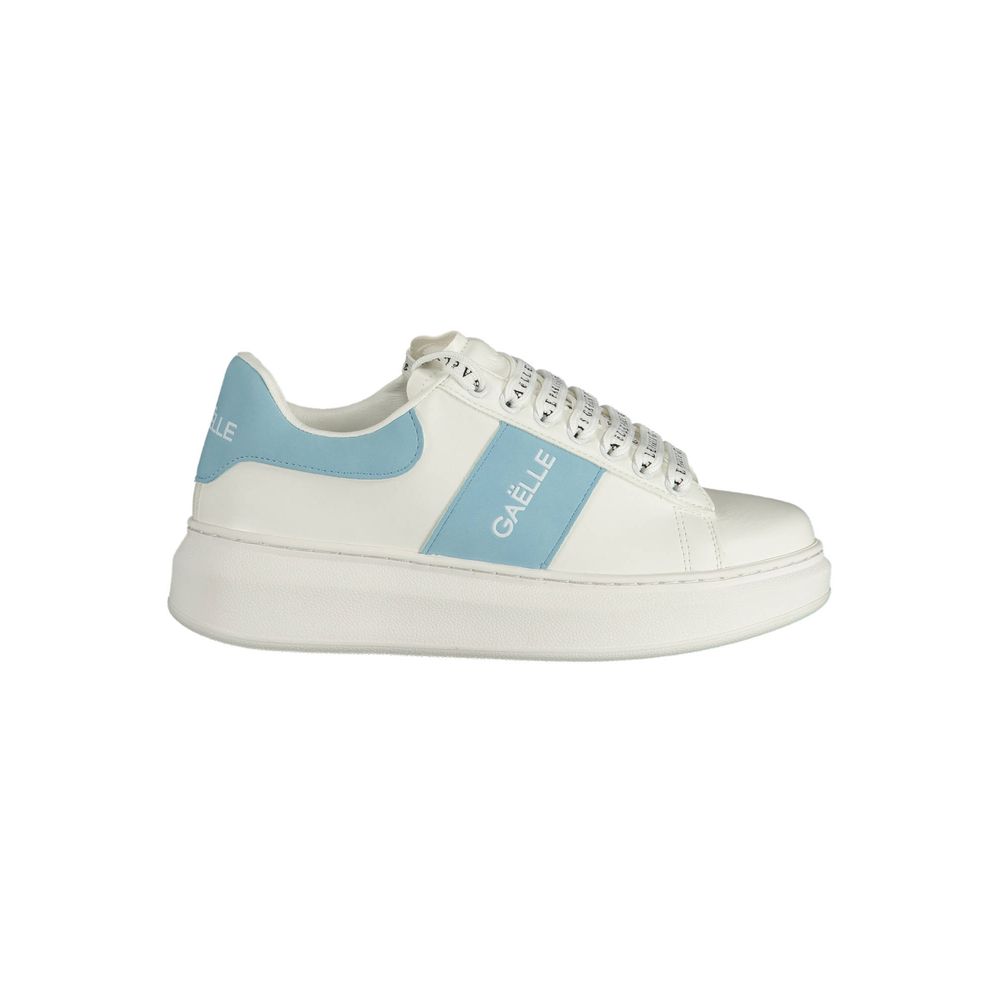 Gaelle Paris Bianco Polyurethane Women Sneaker
