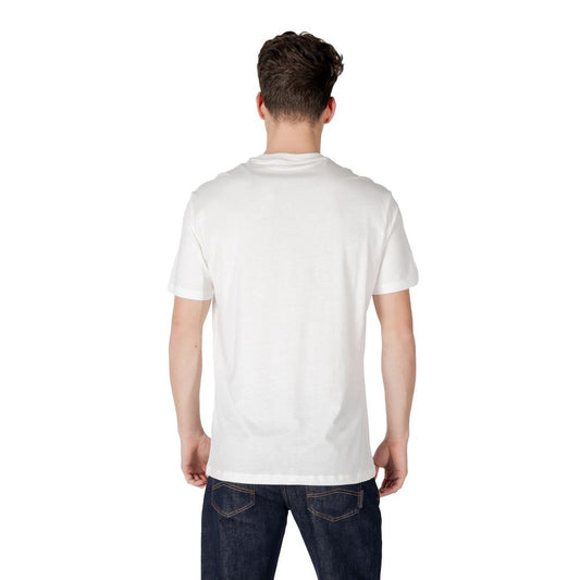 Armani Exchange Cream Cotton T-Shirt