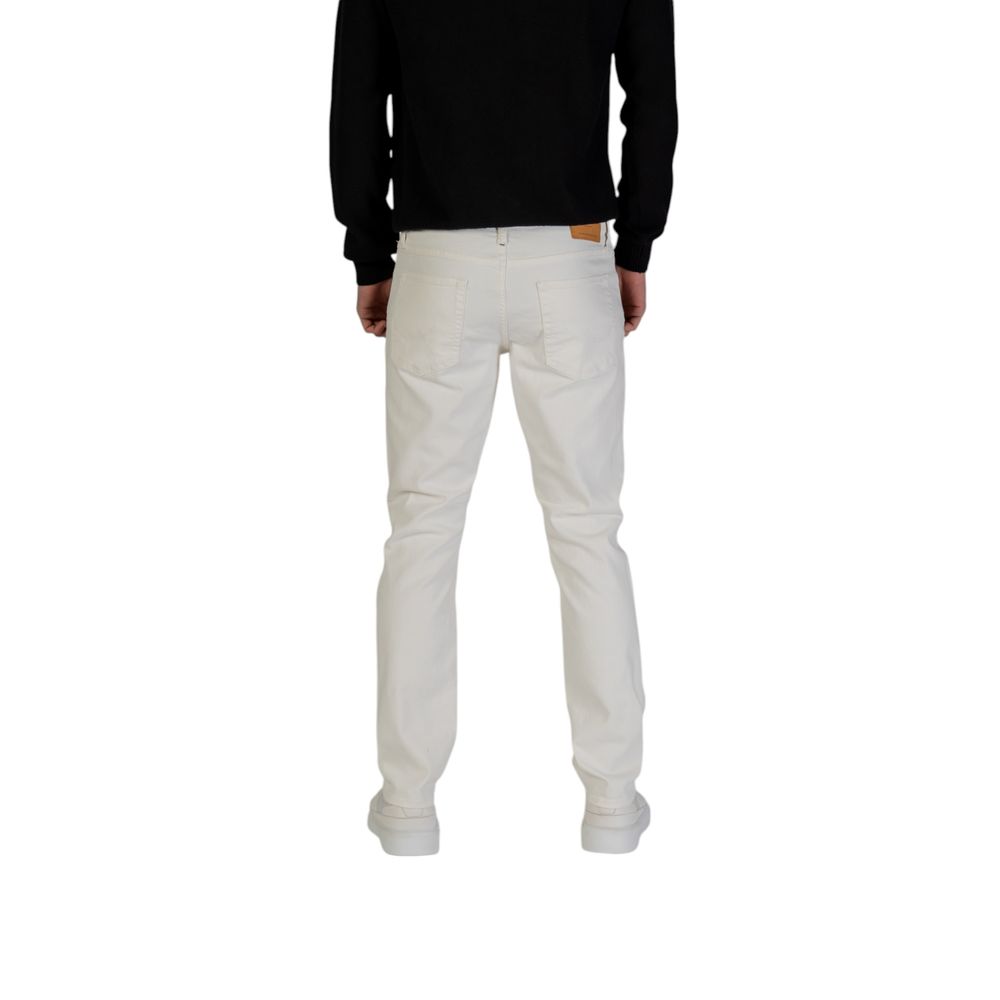 Jack Jones White Cotton Skinny Jeans