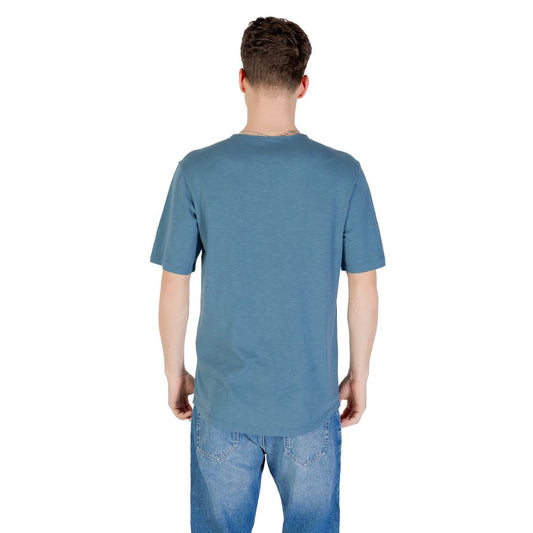 Jack Jones Blue Cotton T-Shirt