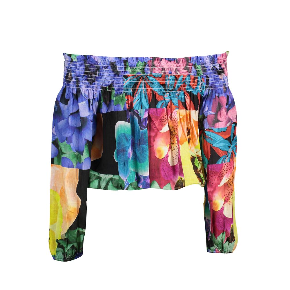 Desigual Pink Viscose Women T-Shirt