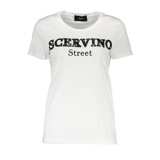 Scervino Street White Cotton Men T-Shirt