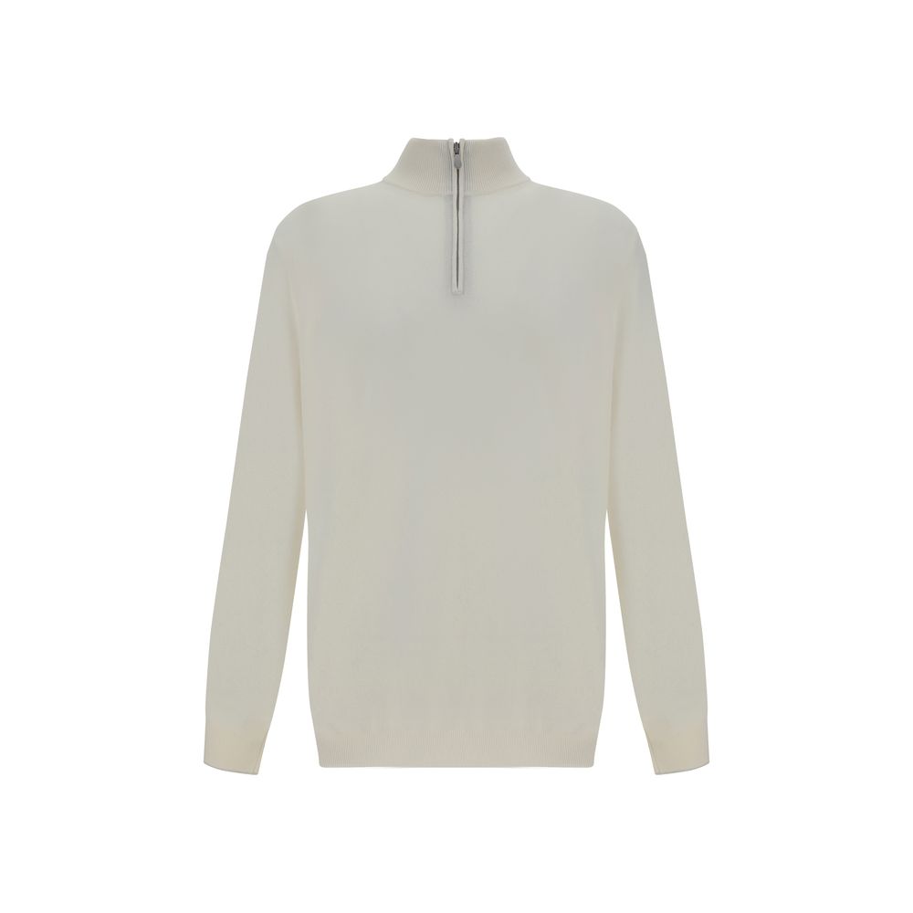 Brunello Cucinelli White Cashmere Cashmere Sweater