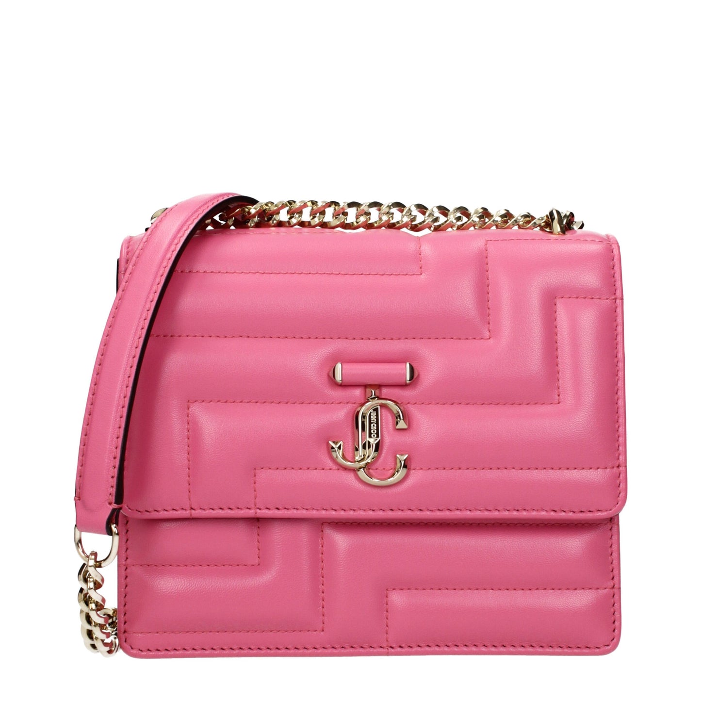 Jimmy Choo Pink Leather Shoulder Bag