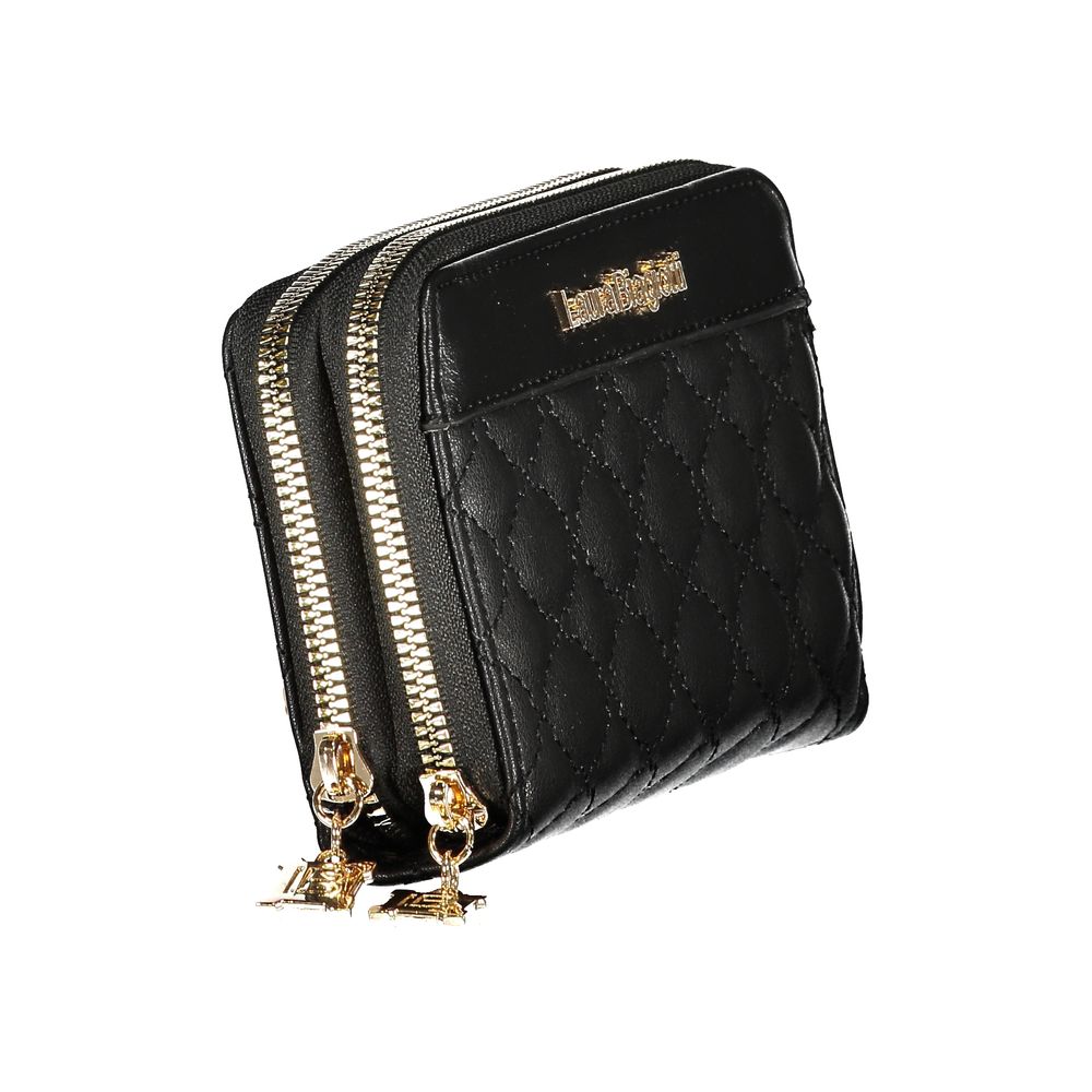 Laura Biagiotti Black Polyurethane Women Wallet