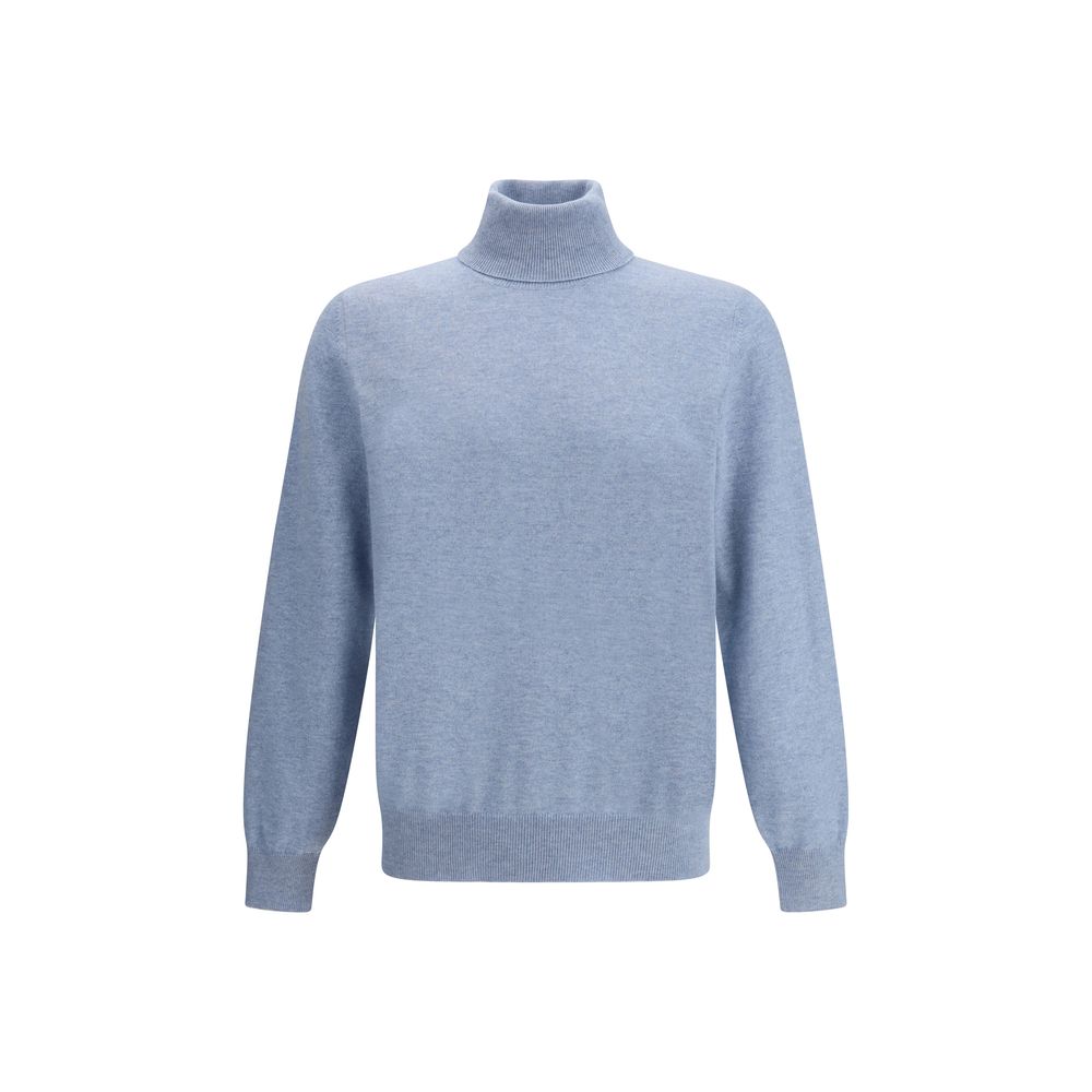 Brunello Cucinelli Light Blue Cashmere Cashmere Sweater
