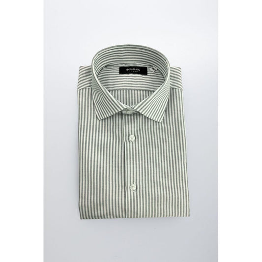 Baldinini Trend Green Cotton Men Shirt