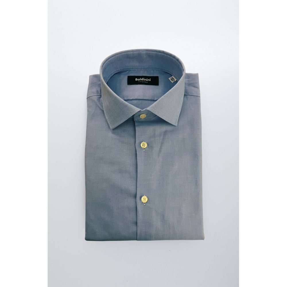 Baldinini Trend "Light Blue Cotton Men Shirt"