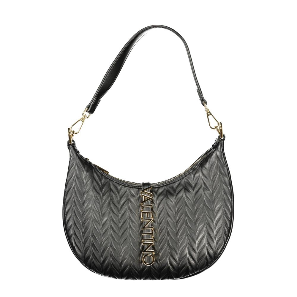 Mario Valentino Black Polyurethane Women's Shoulder Bag