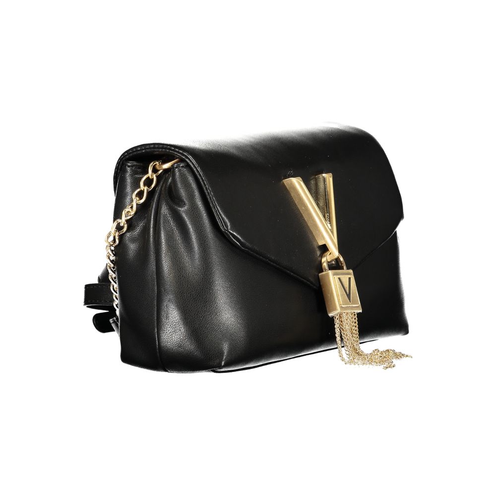 Mario Valentino Black Polyurethane Women Shoulder Bag