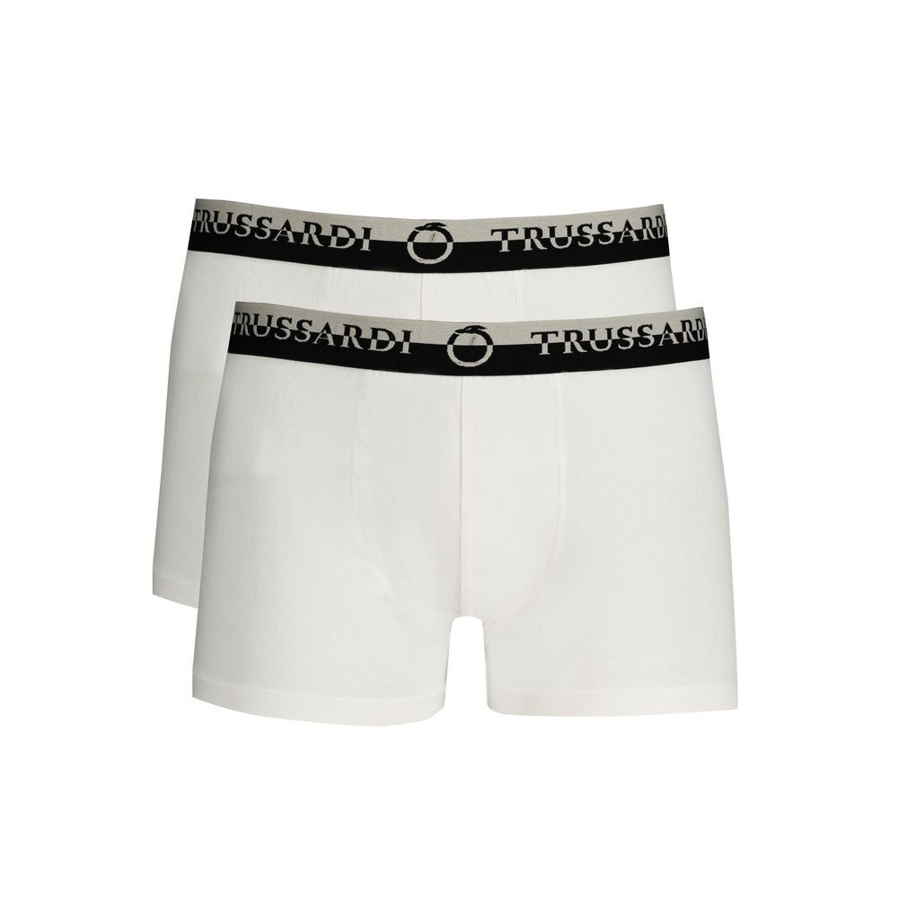 Trussardi White Cotton Men Boxer