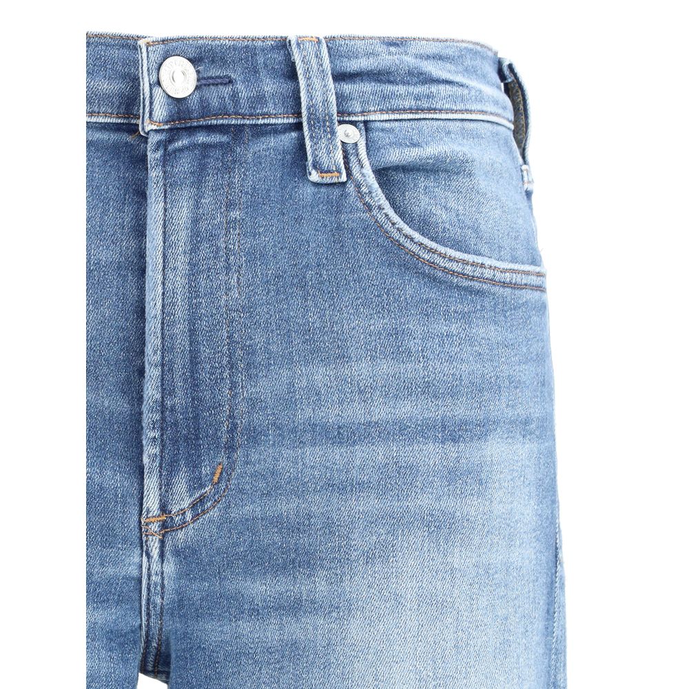 Citizens of Humanity Blue Cotton Straight-Leg Jeans