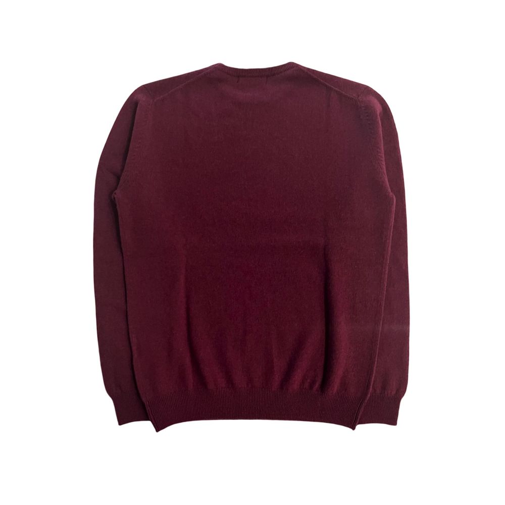 Baldinini Trend Red Cashmere Men Sweater